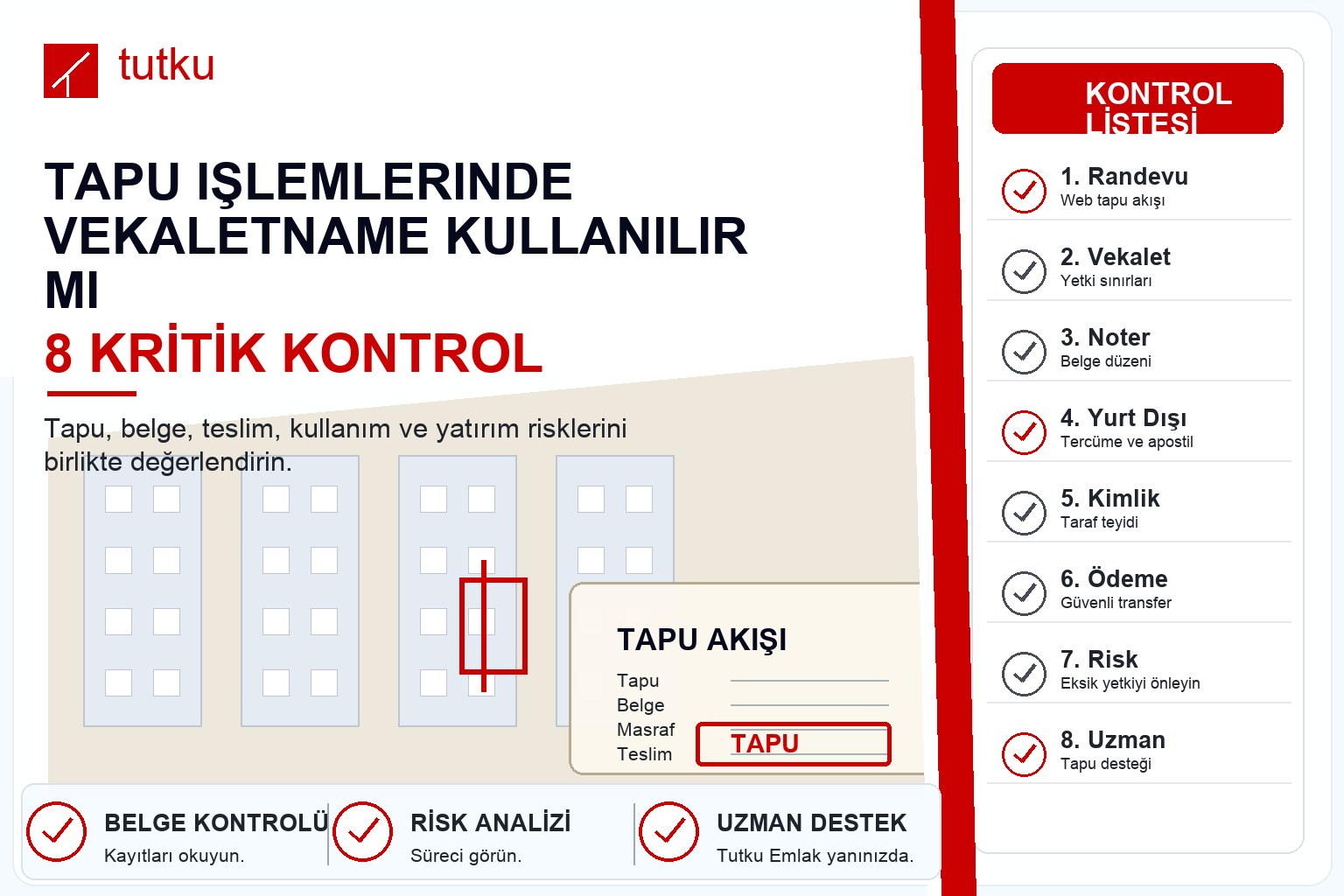Tapu işlemlerinde vekaletname kullanılır mı?