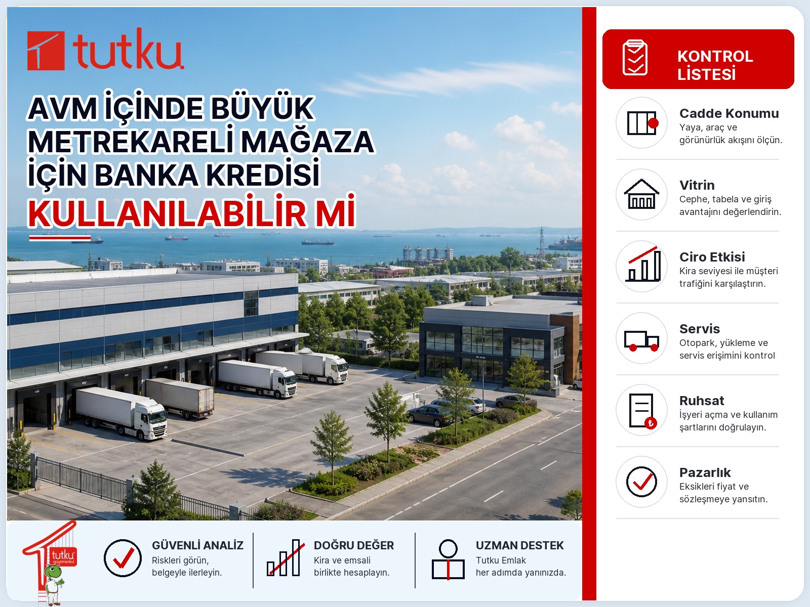 AVM içinde büyük metrekareli mağaza için banka kredisi kullanılabilir mi?