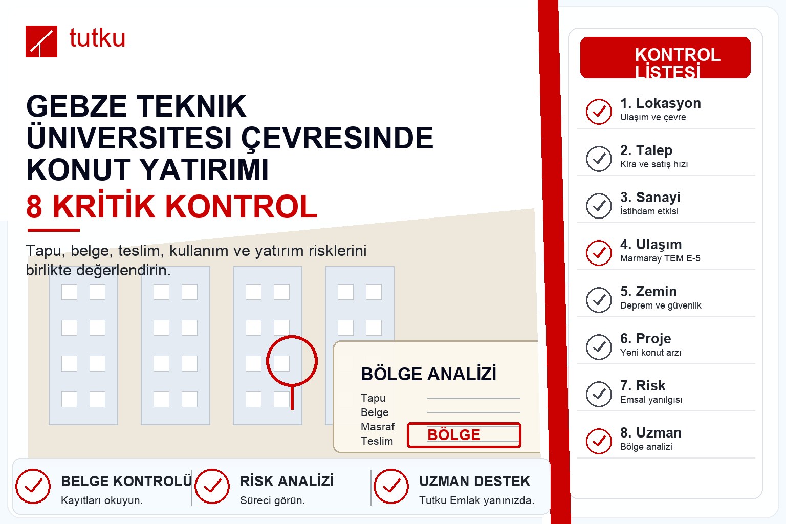Gebze Teknik Üniversitesi çevresinde konut yatırımı