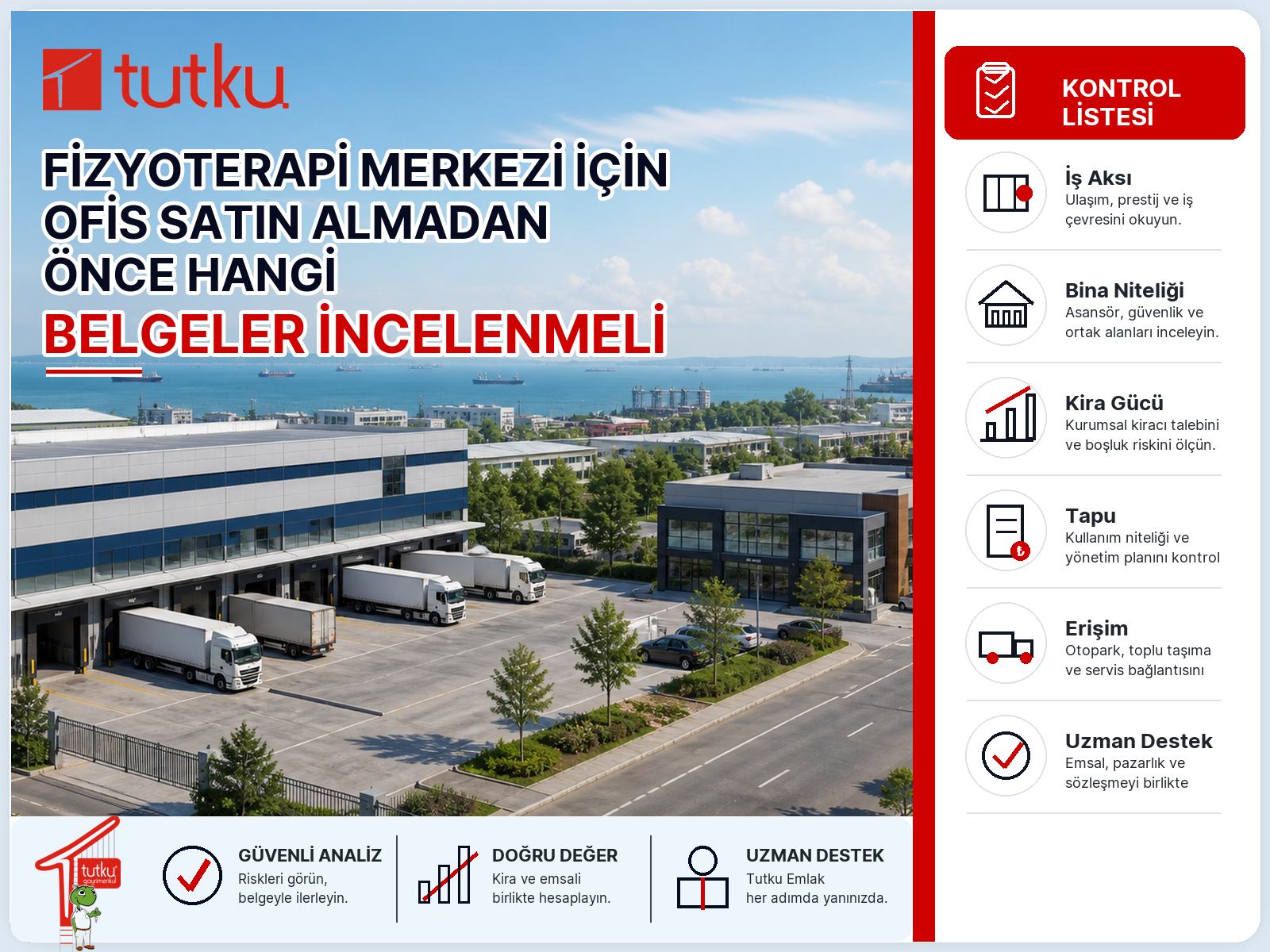 Fizyoterapi merkezi için ofis satın almadan önce hangi belgeler incelenmeli?