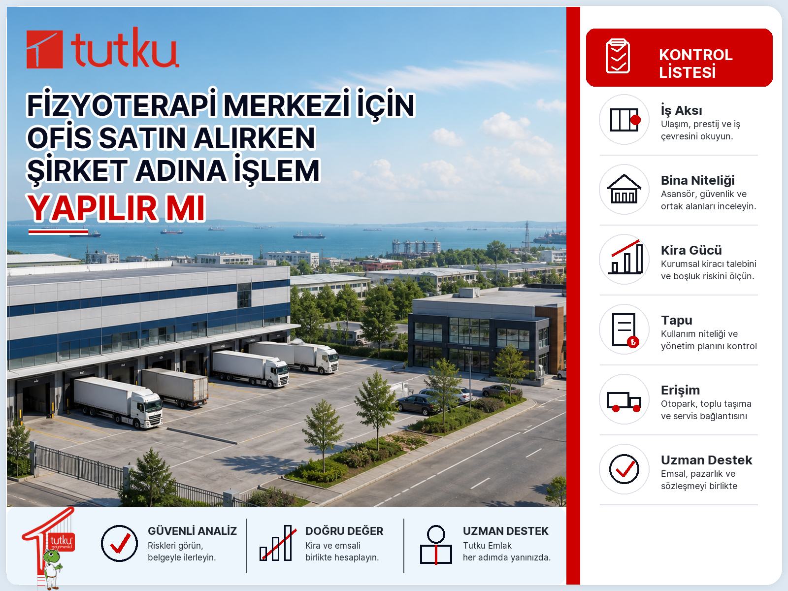 Fizyoterapi merkezi için ofis satın alırken şirket adına işlem yapılır mı?