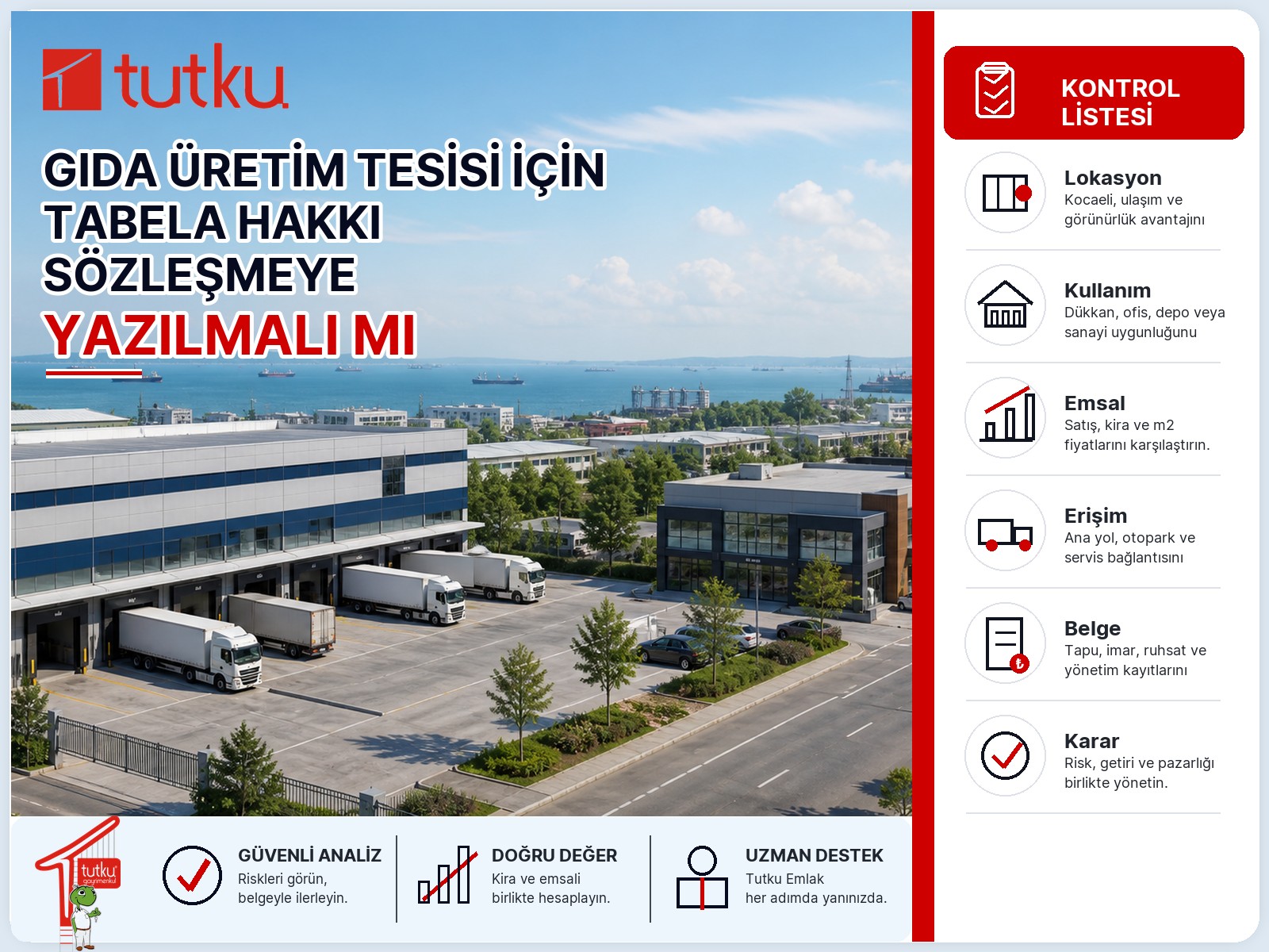 Gıda üretim tesisi için tabela hakkı sözleşmeye yazılmalı mı?