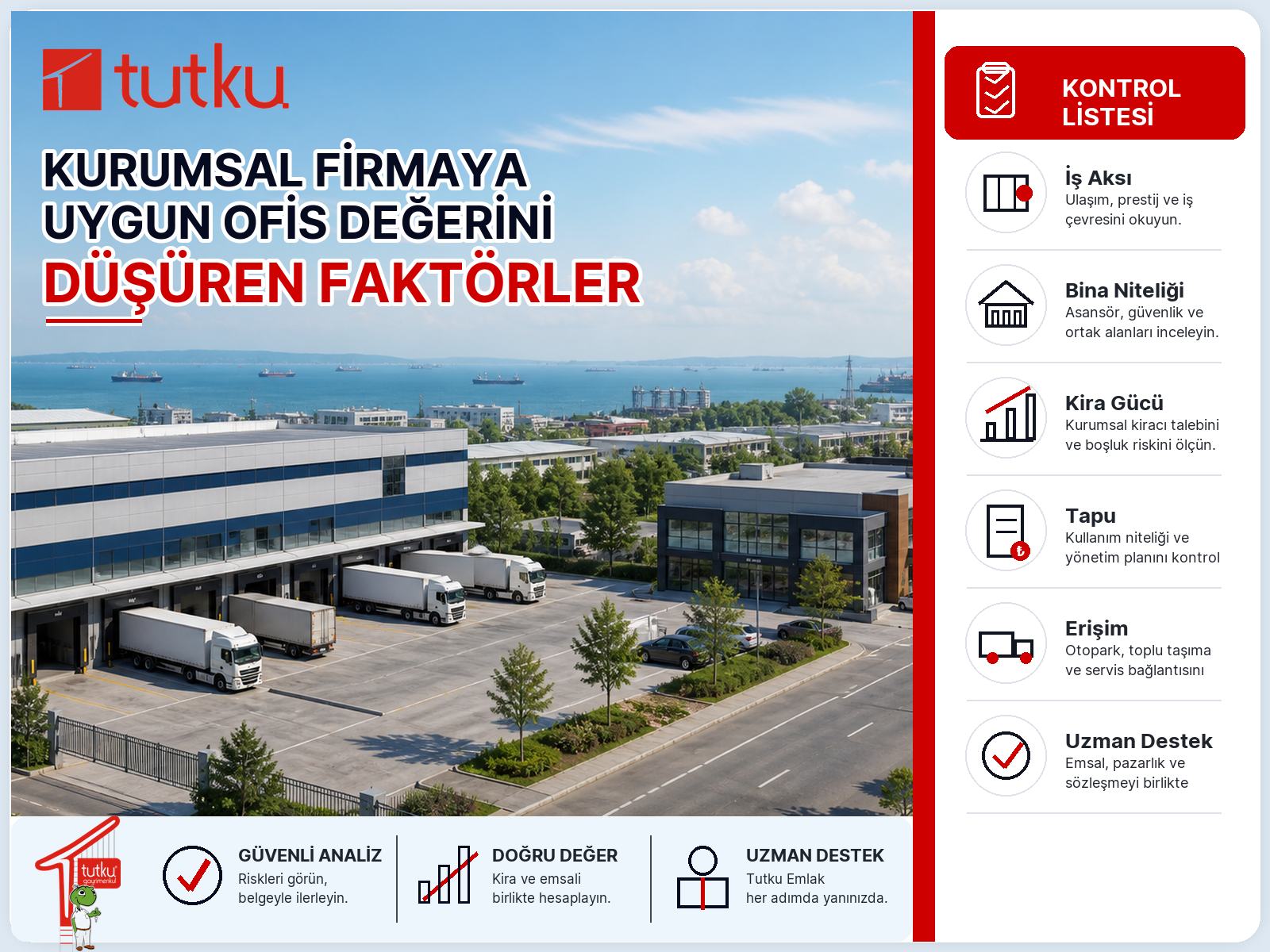 Kurumsal firmaya uygun ofis değerini düşüren faktörler