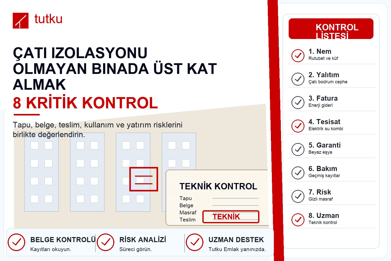 Çatı izolasyonu olmayan binada üst kat almak