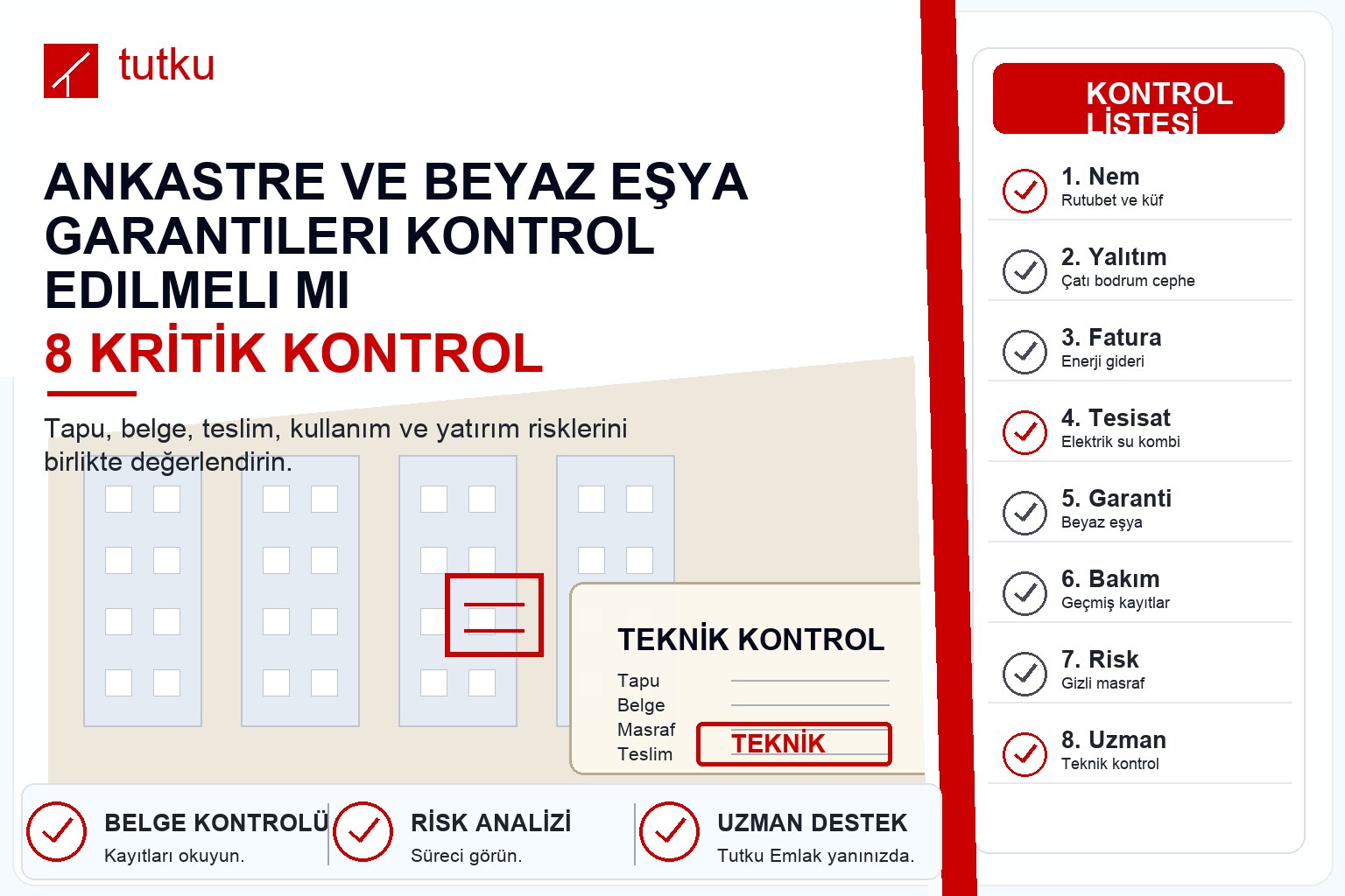 Ankastre ve beyaz eşya garantileri kontrol edilmeli mi?