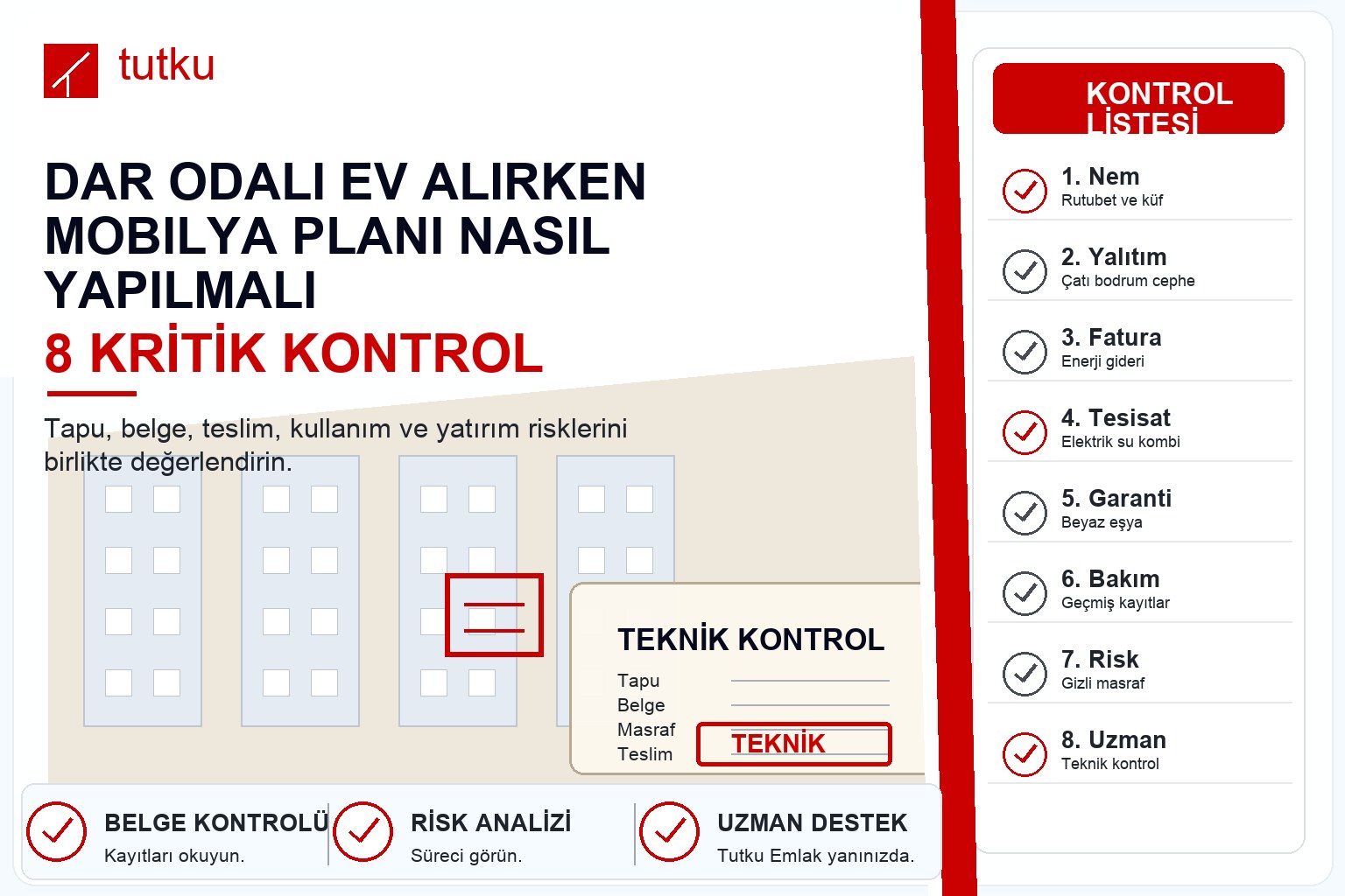 Dar odalı ev alırken mobilya planı nasıl yapılmalı?