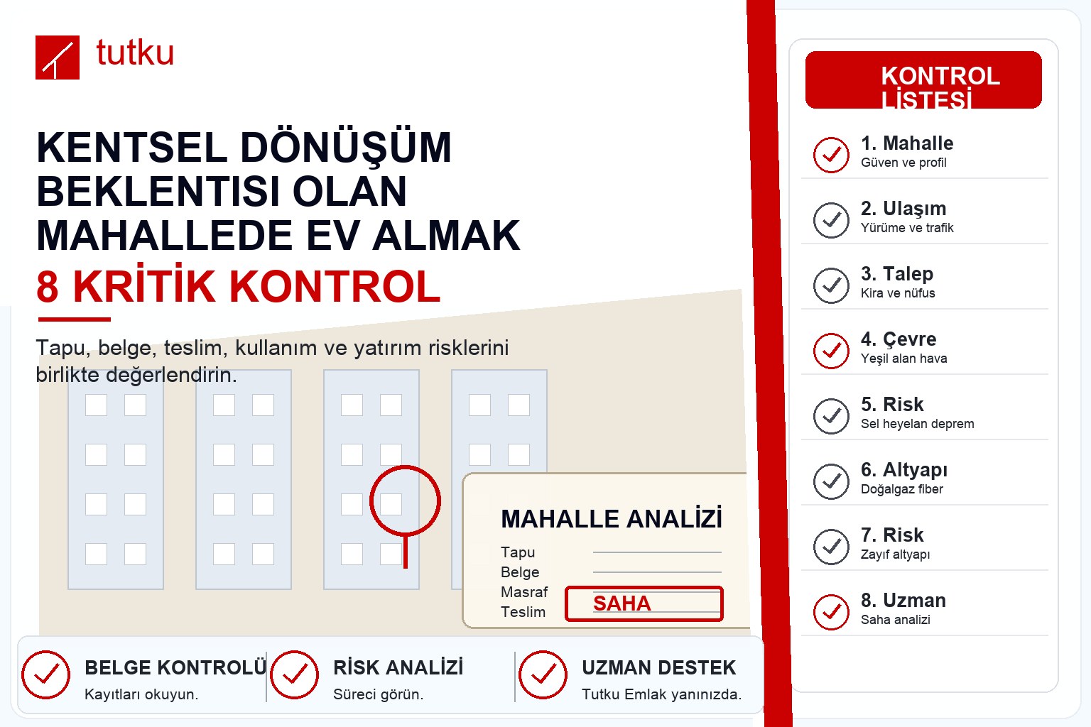 Kentsel dönüşüm beklentisi olan mahallede ev almak