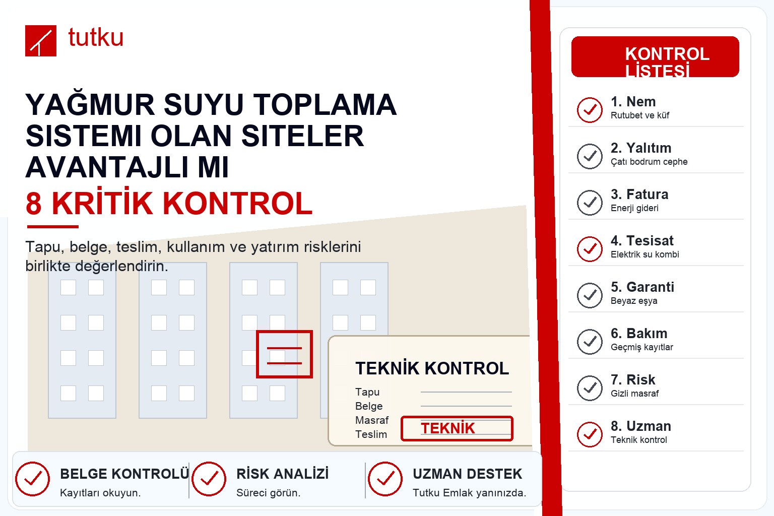 Yağmur suyu toplama sistemi olan siteler avantajlı mı?