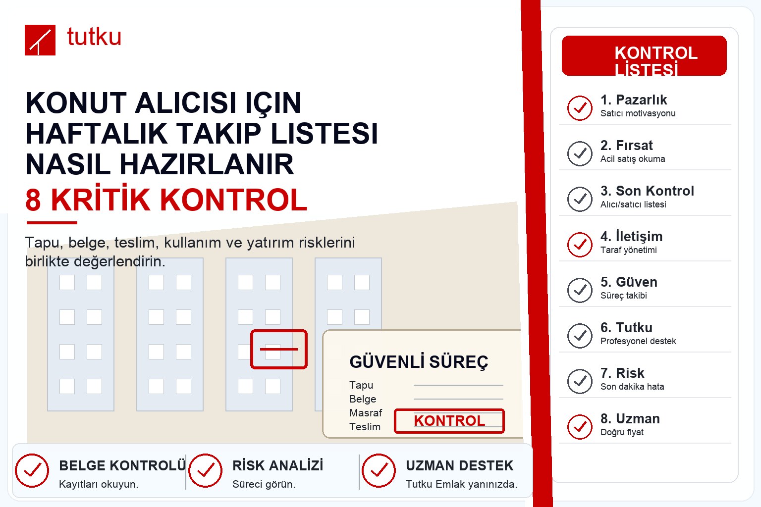 Konut alıcısı için haftalık takip listesi nasıl hazırlanır?