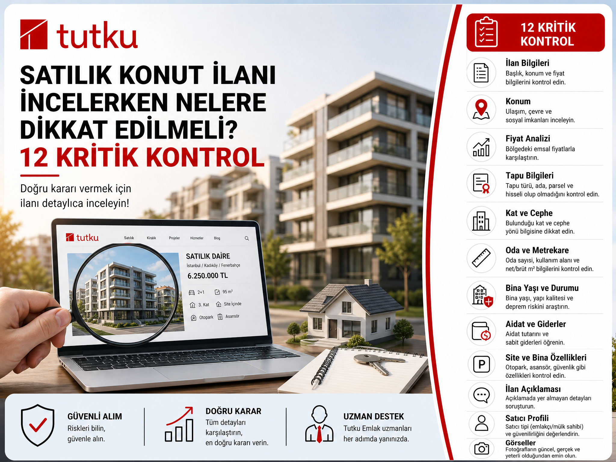 Satılık Konut İlanı İncelerken Nelere Dikkat Edilmeli? 12 Kritik Kontrol