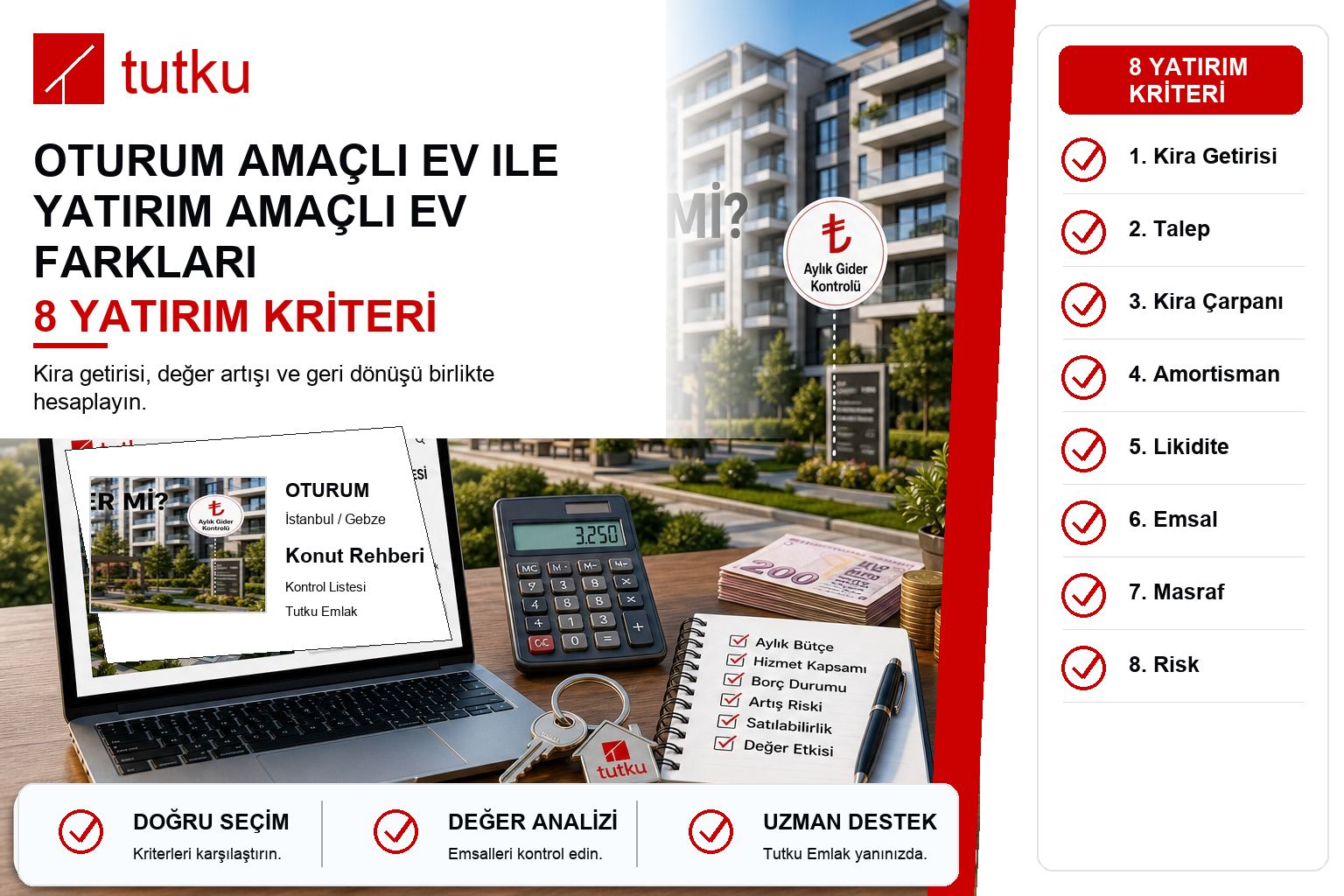 Oturum amaçlı ev ile yatırım amaçlı ev farkları